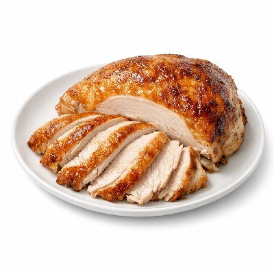 Turkey all classes meat only cooked roasted