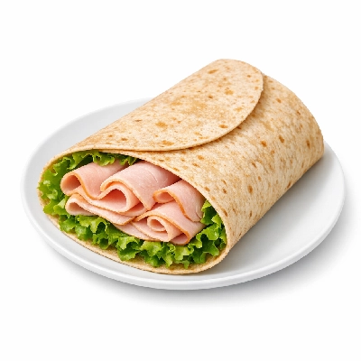 Turkey and Lettuce Wrap