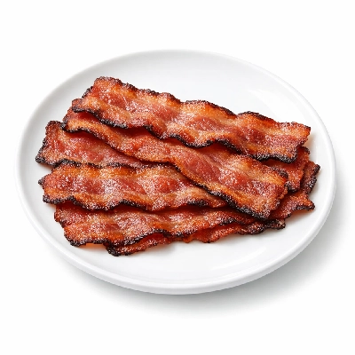 Turkey bacon microwaved