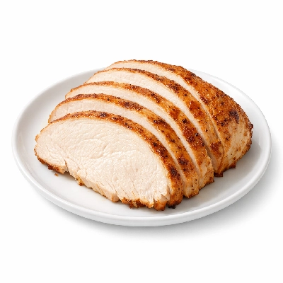 Turkey breast meat only cooked roasted