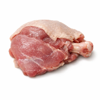 Turkey dark meat from whole enhanced only raw
