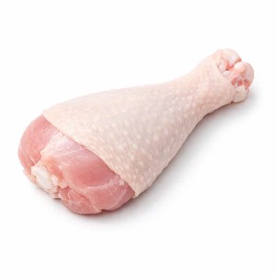 Turkey drumstick meat and skin raw
