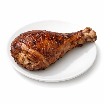 Turkey drumstick roasted meat only