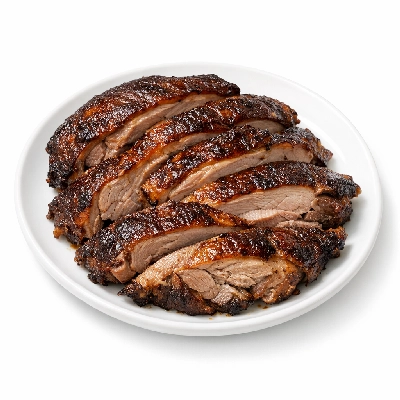 Turkey enhanced dark meat only cooked roasted