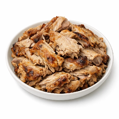 Turkey fryer-roasters back meat only cooked roasted