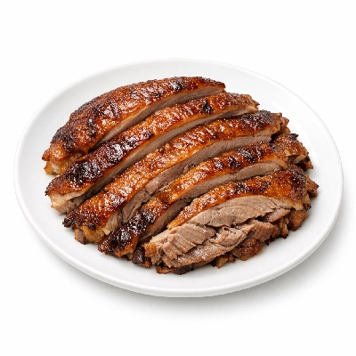 Turkey fryer-roasters dark meat and skin cooked roasted