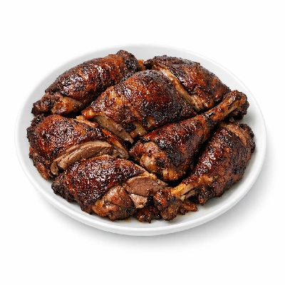 Turkey fryer-roasters dark meat only cooked roasted