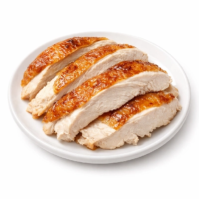 Turkey fryer-roasters light meat and skin cooked roasted