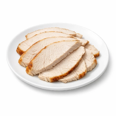 Turkey fryer-roasters light meat only cooked roasted