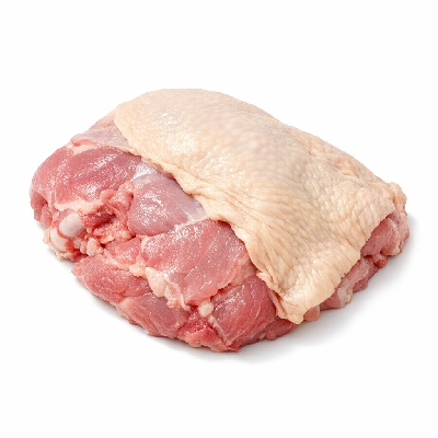 Turkey fryer-roasters meat and skin raw