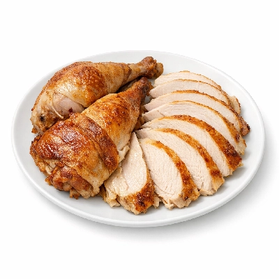 Turkey fryer-roasters meat only cooked roasted