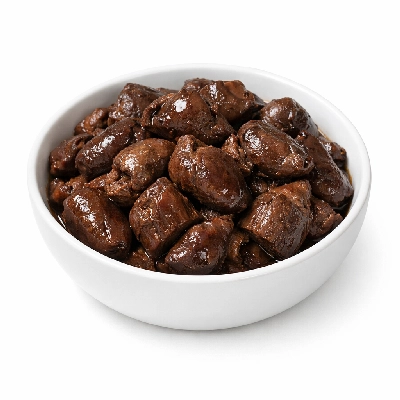 Turkey heart all classes cooked simmered