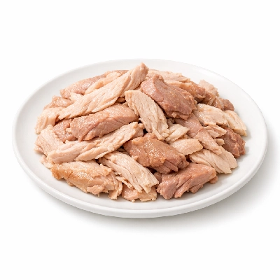 Turkey light or dark meat smoked cooked skin and bone removed