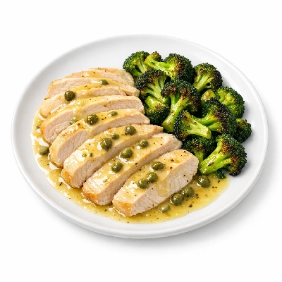 Turkey Piccata & Roasted Broccoli