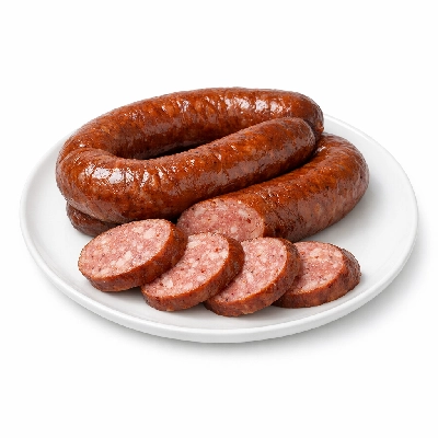 Turkey pork and beef sausage reduced fat smoked