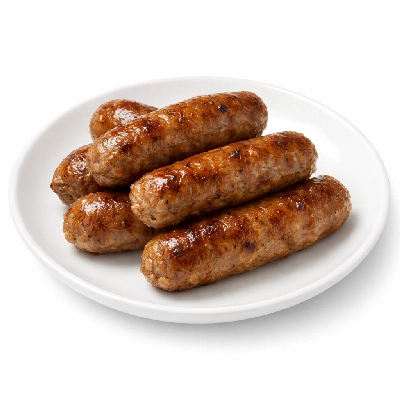 Turkey sausage reduced fat brown and serve cooked (include butterball breakfast links sausage)