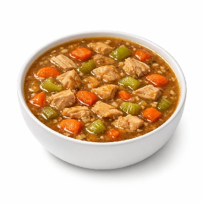 Turkey vegetable soup canned, condensed