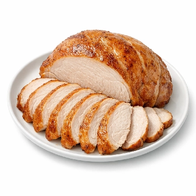 Turkey whole enhanced meat only roasted