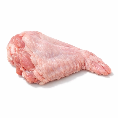 Turkey wing from whole bird enhanced meat only raw