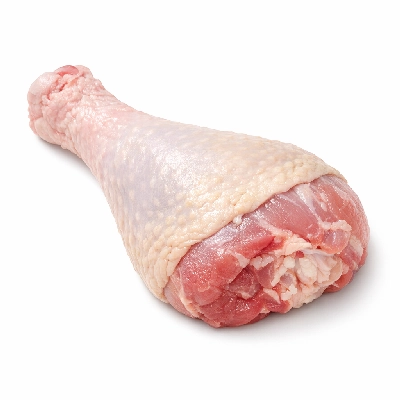 Turkey young hen leg meat and skin raw