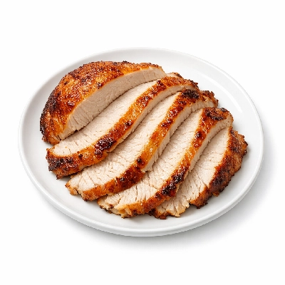 Turkey young hen meat only cooked roasted