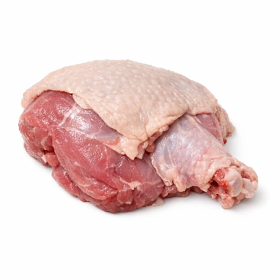 Turkey young tom dark meat and skin raw