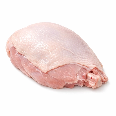 Turkey young tom light meat and skin raw
