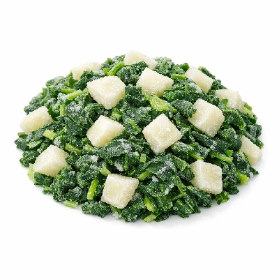 Turnip greens and turnips frozen unprepared