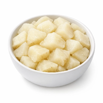 Turnips boiled with salt