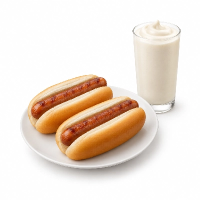 Twistee Treat 2 Hot Dogs and Medium Shake