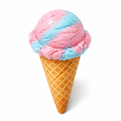 Twistee Treat Cotton Candy Waffle Cones Large