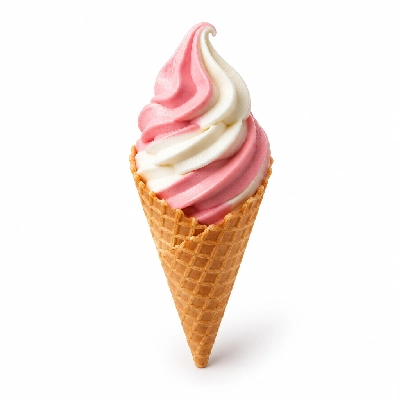 Twistee Treat Strawberry Vanilla Waffle Cones Large