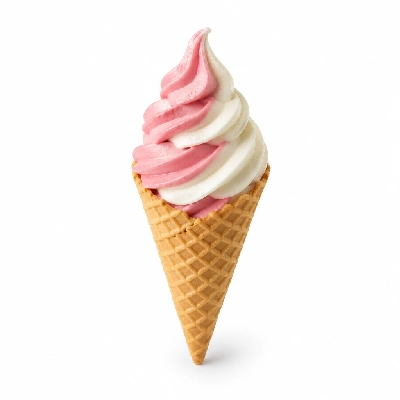 Twistee Treat Strawberry Vanilla Waffle Cones Small