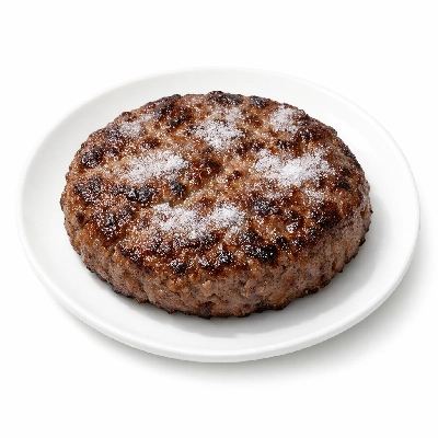 Usda commodity beef patties with vpp frozen cooked
