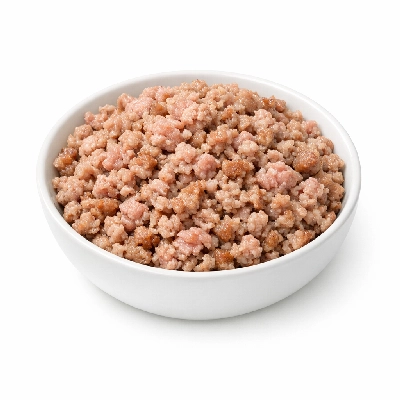 Usda commodity pork ground fine/coarse frozen cooked