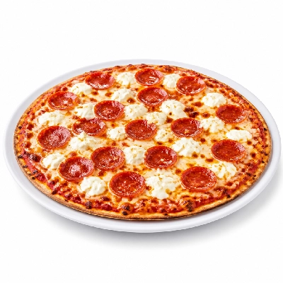 Valentino's Deluxe Pepperoni Pizza with Cream Cheese 10 Inch Thin Crust