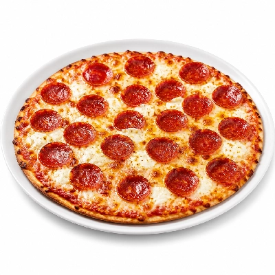 Valentino's Deluxe Pepperoni Pizza with Cream Cheese 12 Inch Thin Crust