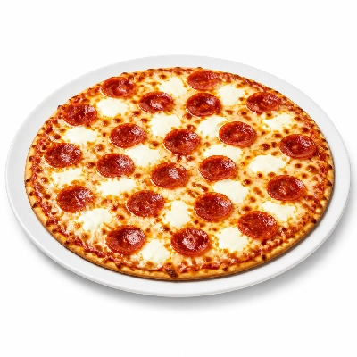 Valentino's Deluxe Pepperoni Pizza with Cream Cheese 13 Inch Thin Crust