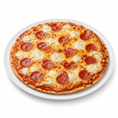 Valentino's Deluxe Pepperoni Pizza with Cream Cheese 14 Inch Thin Crust