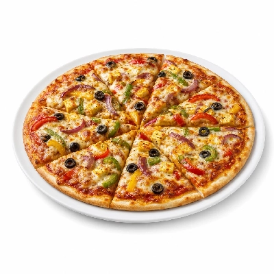 Valentino's Garden Vegetarian Pizza 14 Inch Thin Crust
