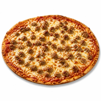 Valentino's Old World Pizza with Pinched Italian Sausage 14 Inch Thin Crust