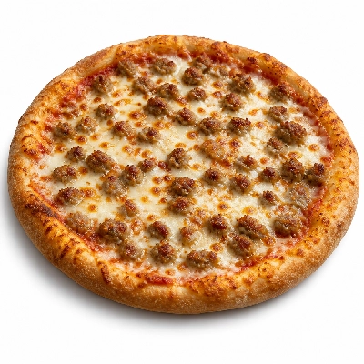 Valentino's Old World Pizza with Pinched Italian Sausage 8 Inch