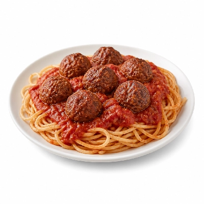 Valentino's Spaghetti and Meatballs Lunch