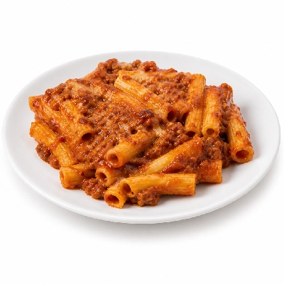 Valentino's Val & Zena's Baked Mostaccioli with Meat Sauce Lunch