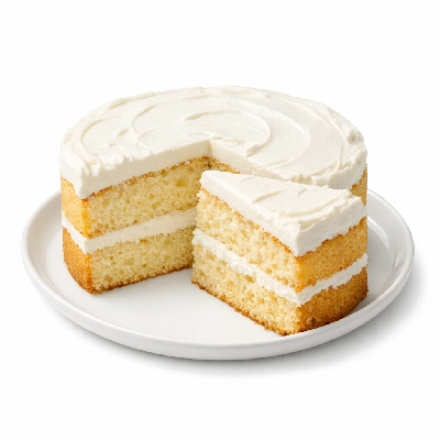 Vanilla Sponge Cake with Cream