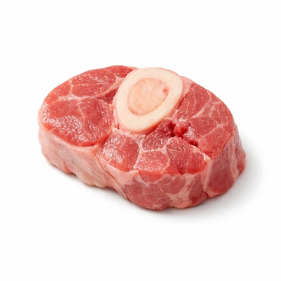Veal australian shank hind bone-in separable lean only raw