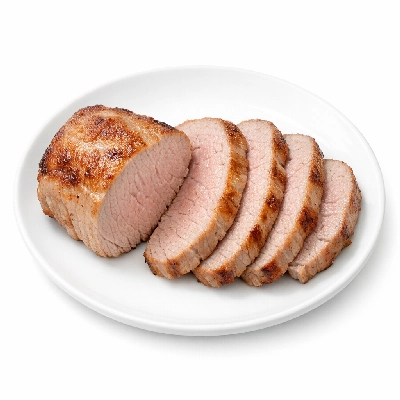 Veal composite of trimmed retail cuts separable lean only cooked