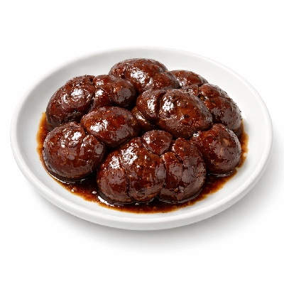 Veal variety meats and by-products kidneys cooked braised