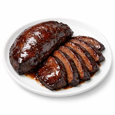 Veal variety meats and by-products liver cooked braised calf