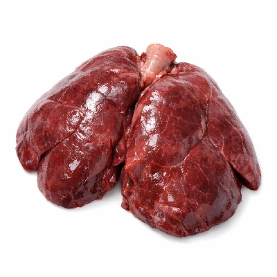 Veal variety meats and by-products lungs raw